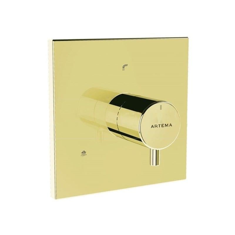 Vitra Aquaheat Square 3 Yollu Yönlendirici (V-Box Sıva Üstü Grubu), Altın - A4267023