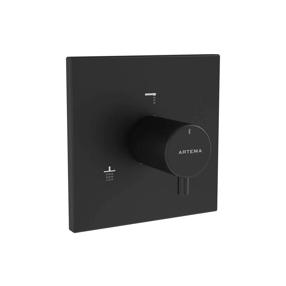 Vitra Aquaheat Square 3 Yollu Yönlendirici (V-Box Sıva Üstü Grubu), Mat Siyah - A4267036