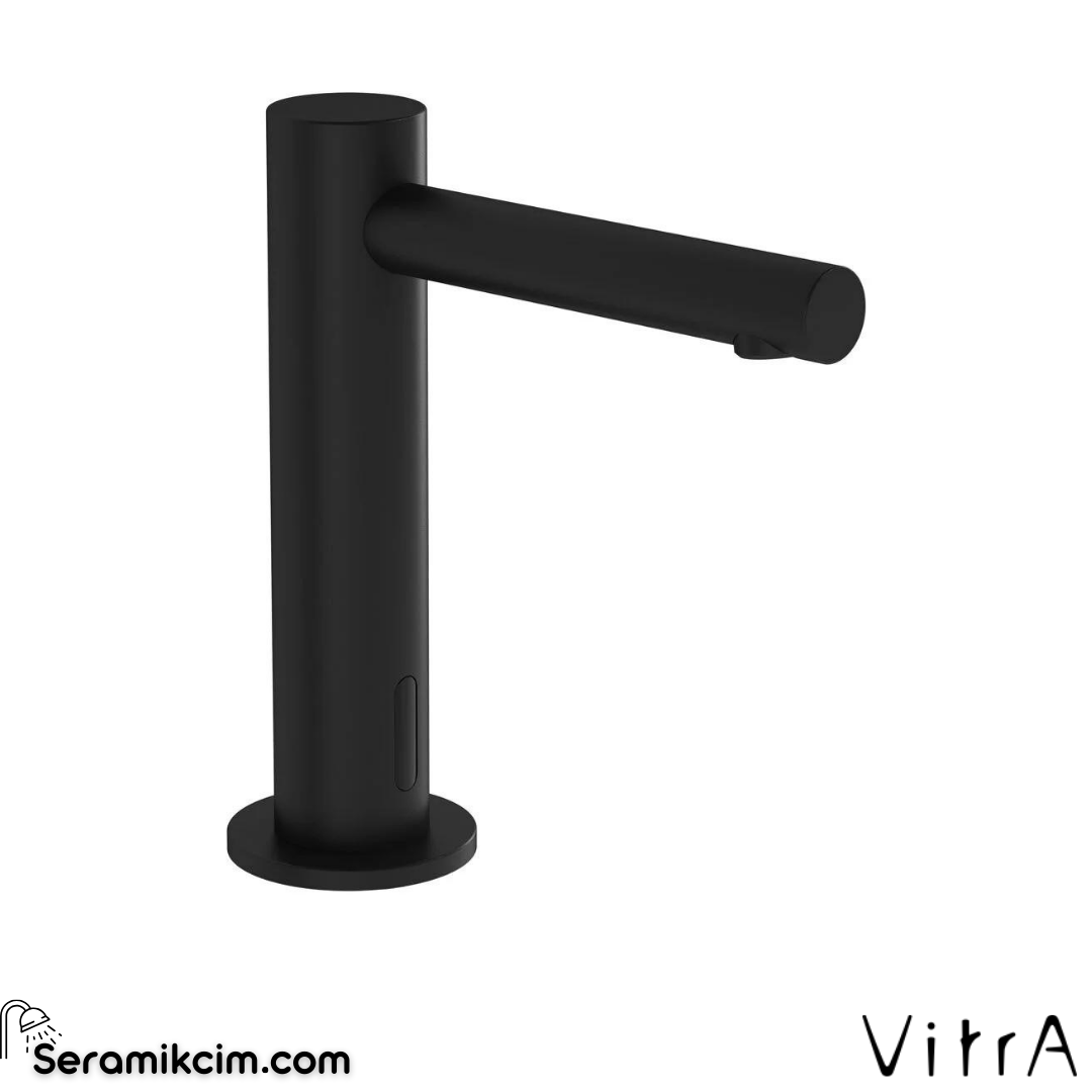 Vitra Aquasee Origin Temassız Lav. Bat., Tezgah Üzeri  (Pilli - Tek Su Girişli), Mat Siyah