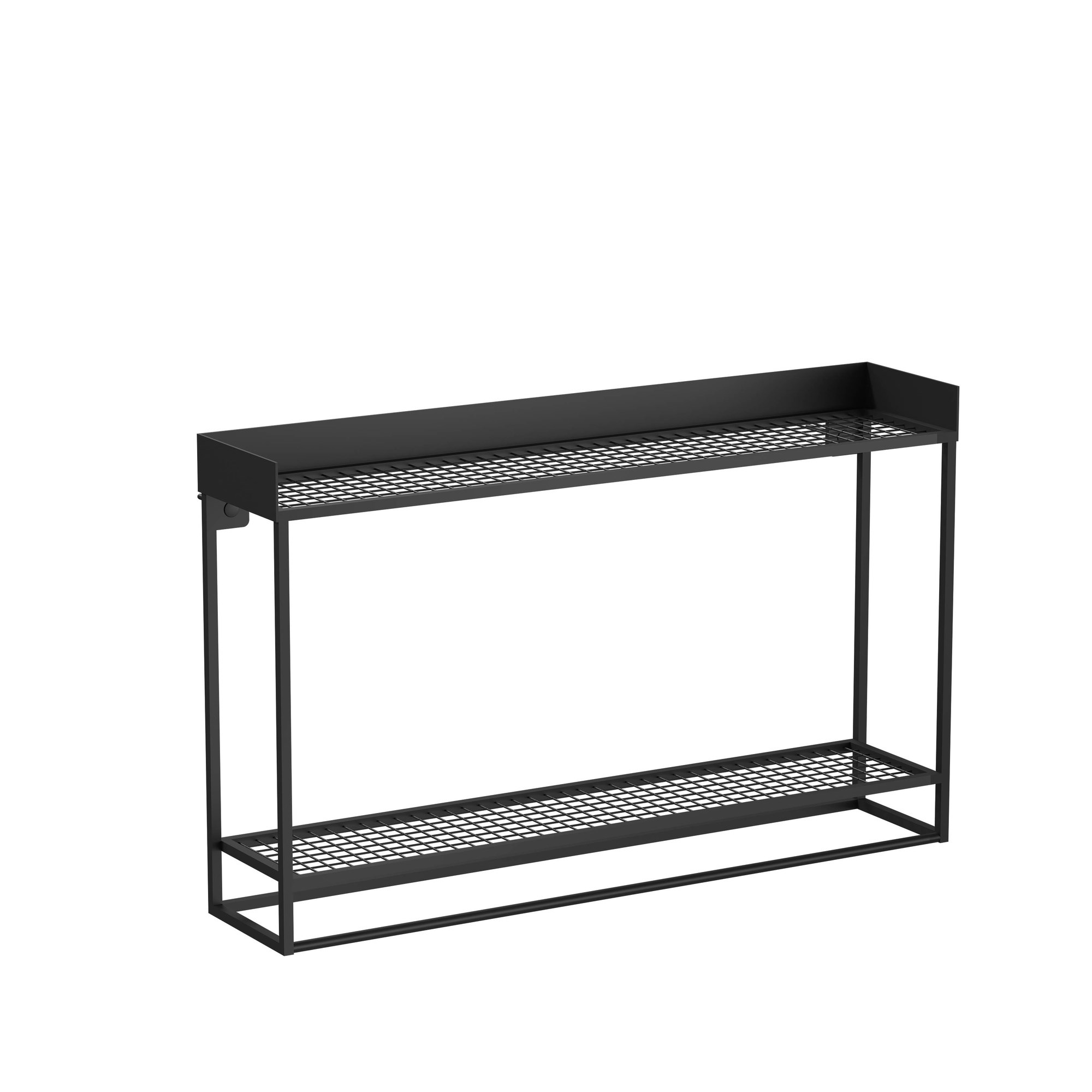 Vitra Archiplan Duble Raf 60 cm Metal Siyah 66607