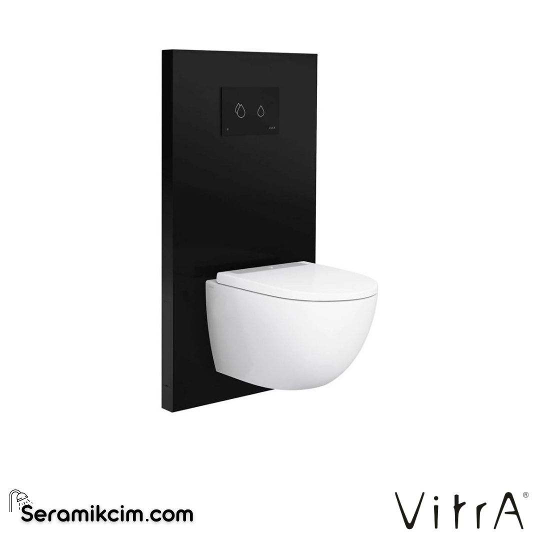 VitrA Asma Klozetler için Taharet Deliksiz Siyah Platform, 6 cm 773-5061-01 - 773-5061-01