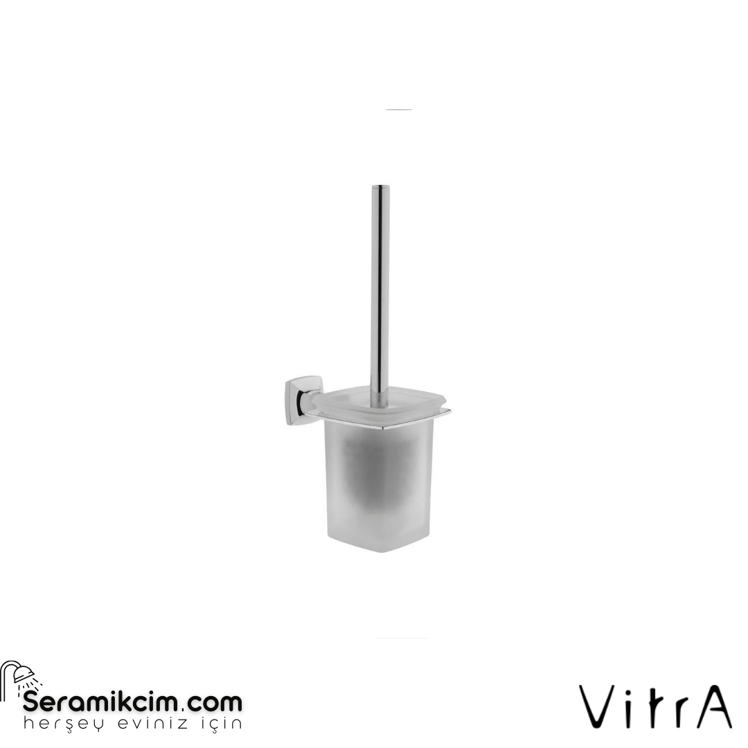 Vitra Base 400 Tuvalet Fırçalığı, Duvardan, Krom