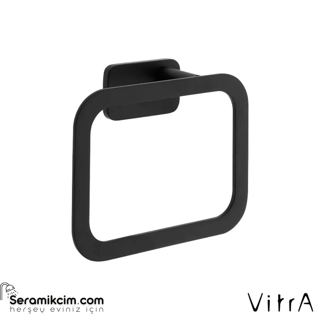 Vitra Base 600 Halka Havluluk, Siyah