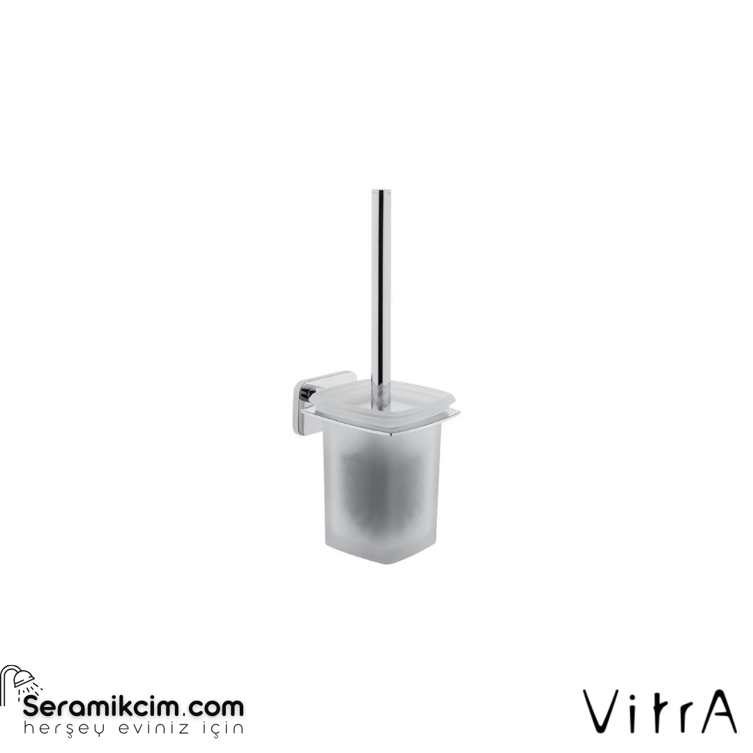Vitra Base 600 Tuvalet Fırçalığı, Duvardan, Krom