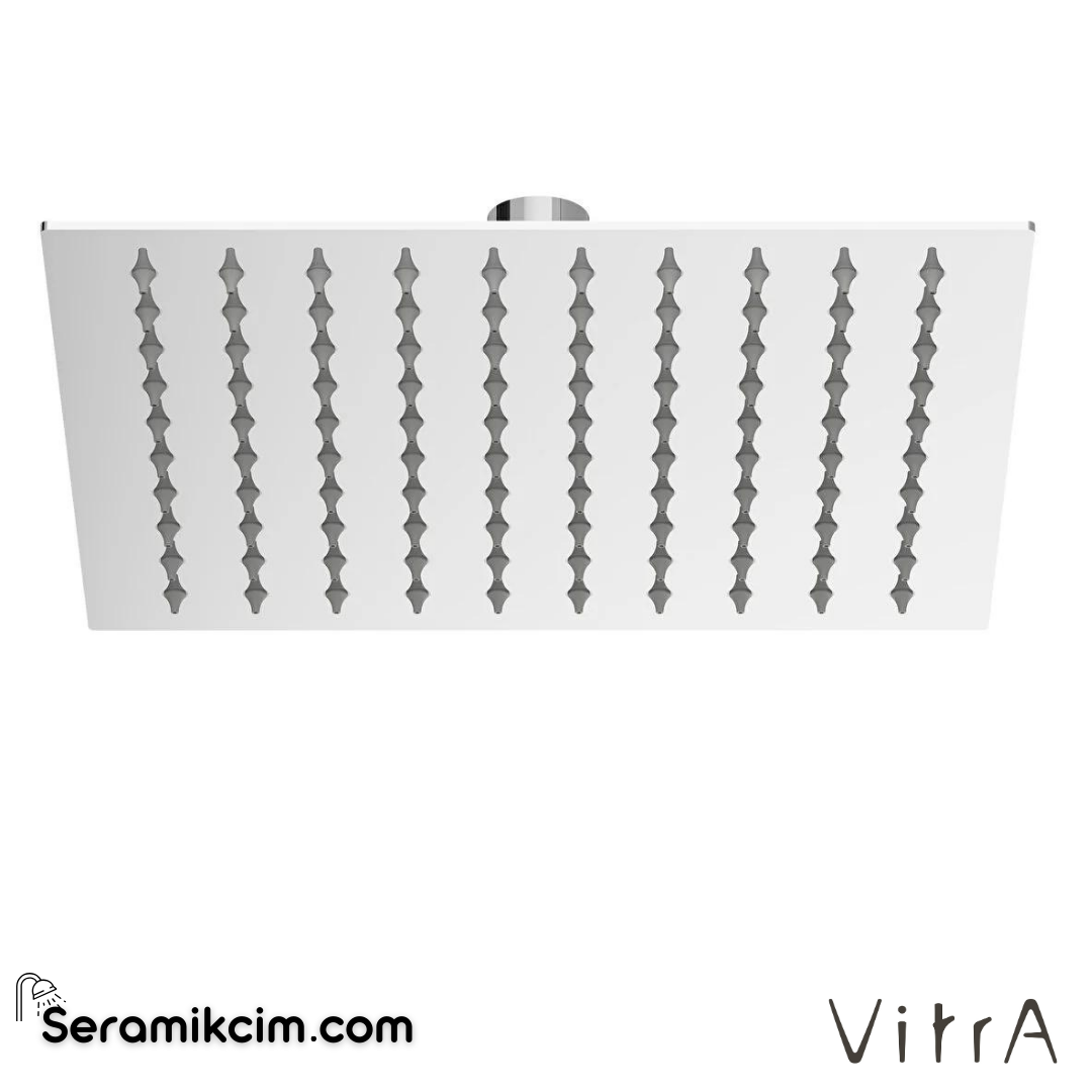 Vitra Bliss Square 2F Duş Başlığı, Krom - A45792