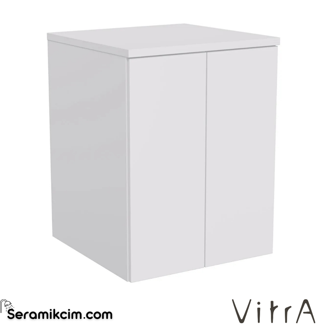 VitrA Çamaşır Makinesi Ünitesi Demonte 70 cm kapaklı mat beyaz 69605