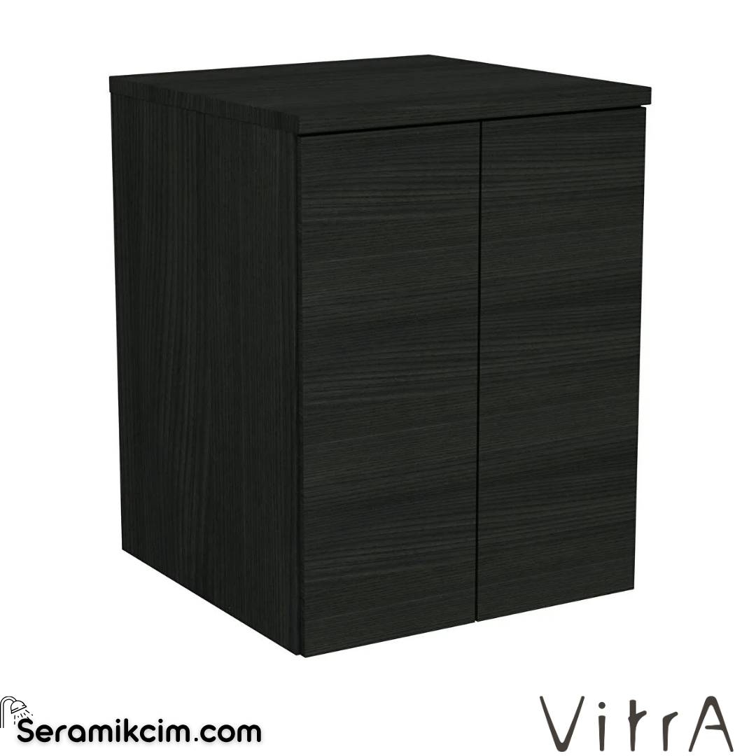 VitrA Çamaşır Makinesi Ünitesi Demonte 70 cm kapaklı hareli siyah meşe 69607