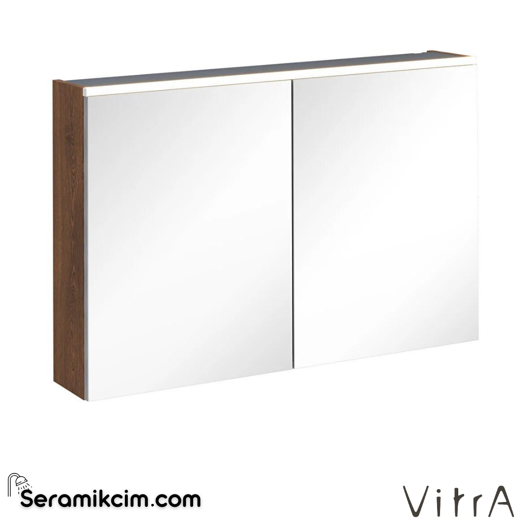 Vitra Core Dolaplı Ayna, 100cm, Ceviz, Aydınlatmalı - 67630