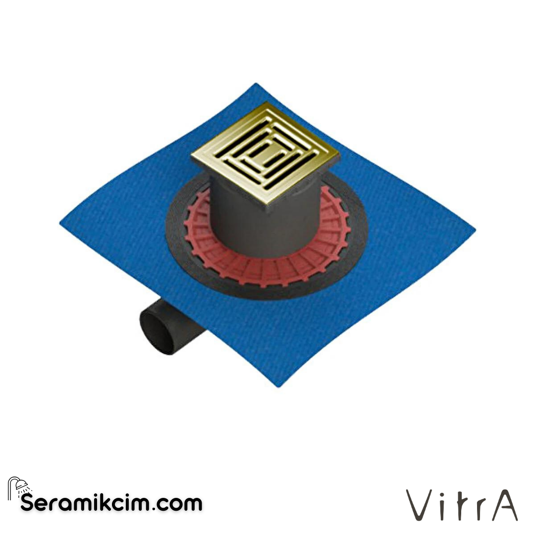 Vitra Dk800 10x10cm Kare Yalıtımlı Style Parlak Altın Yandan50 - 59980105000