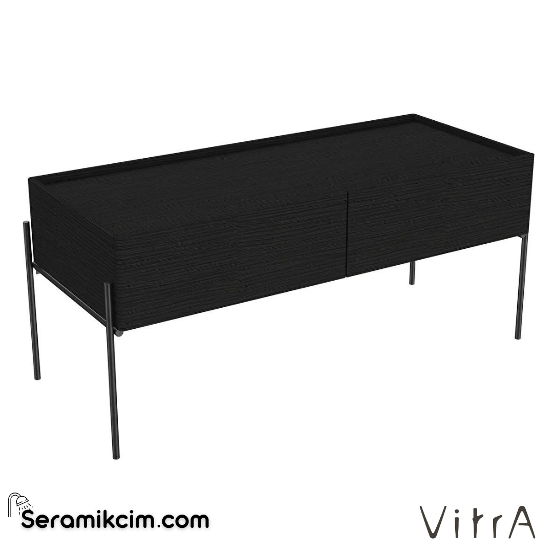 Vitra Equal Alt Ünite, 100 Cm, Hareli Siyah Meşe - 64111