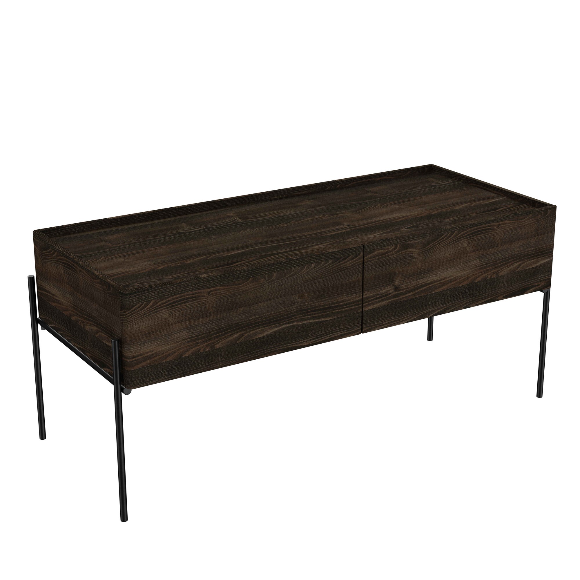 Vitra Equal Alt Ünite 100 cm İki Çekmeceli Karaağaç 81092