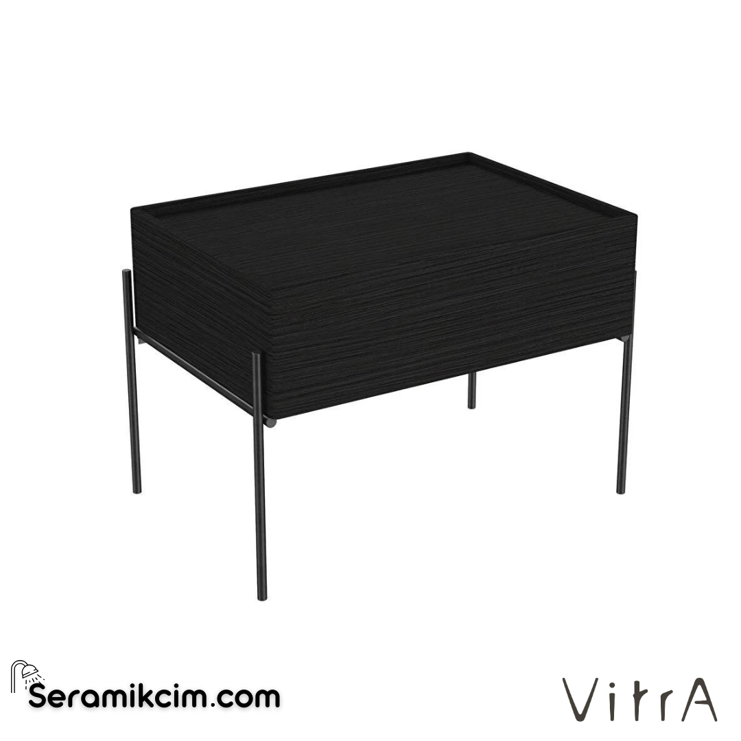Vitra Equal Alt Ünite, 60 Cm, Hareli Siyah Meşe - 64107
