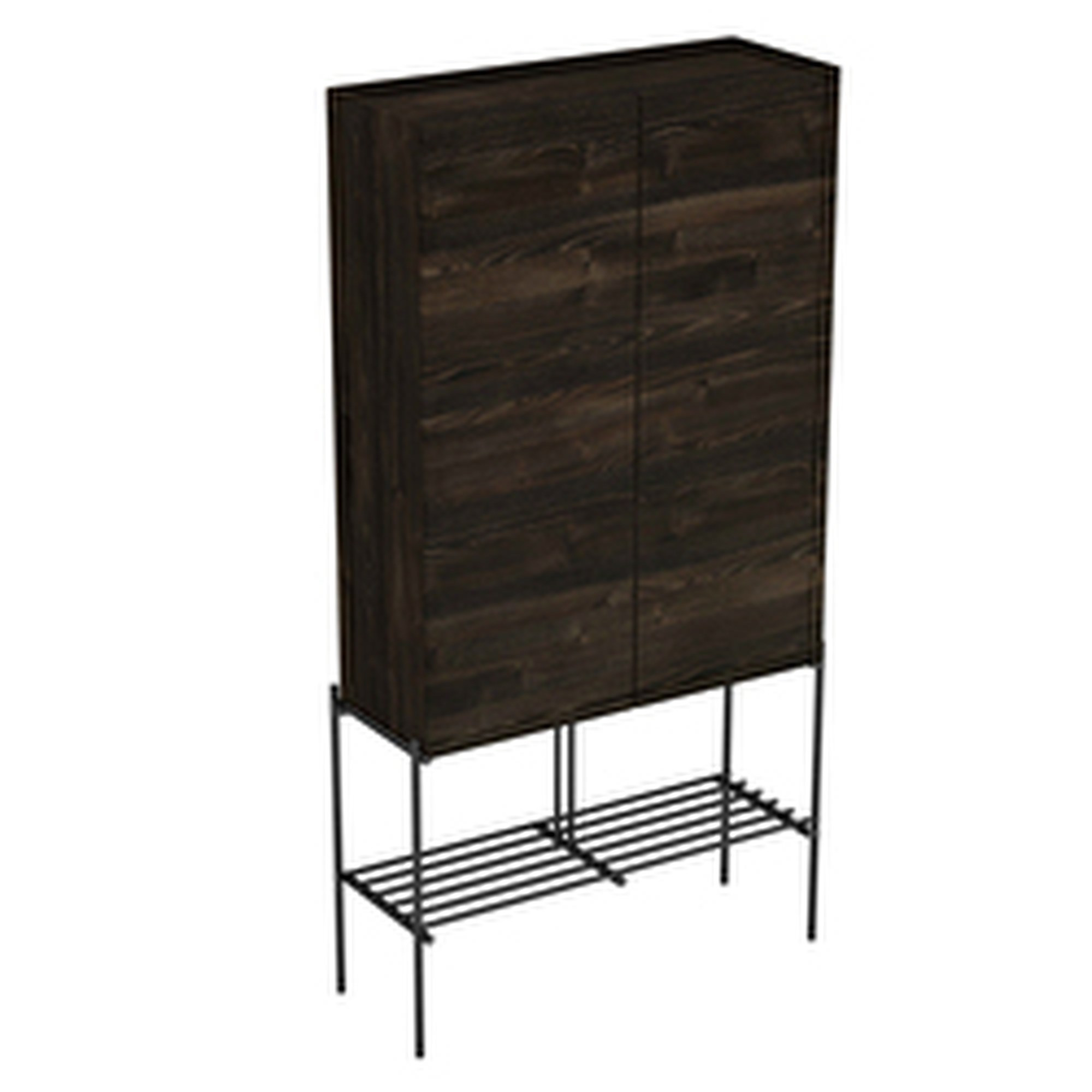 VitrA Equal Boy Dolabı 70 cm Kapaklı Metal Ayaklı Karaağaç 81097