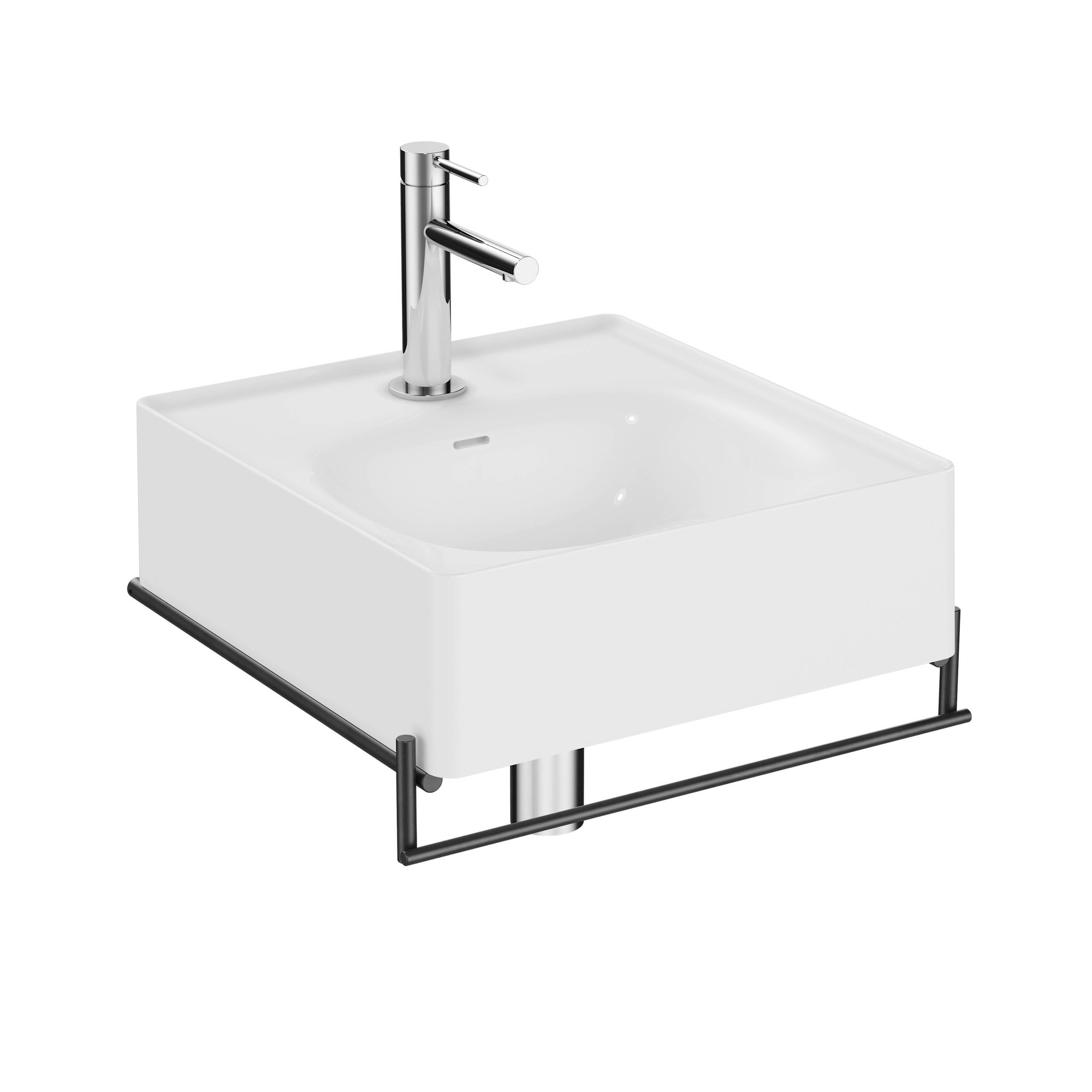 Vitra Equal Lavabo Ünitesi 40 cm Beyaz Lavabolu Havluluklu 64079
