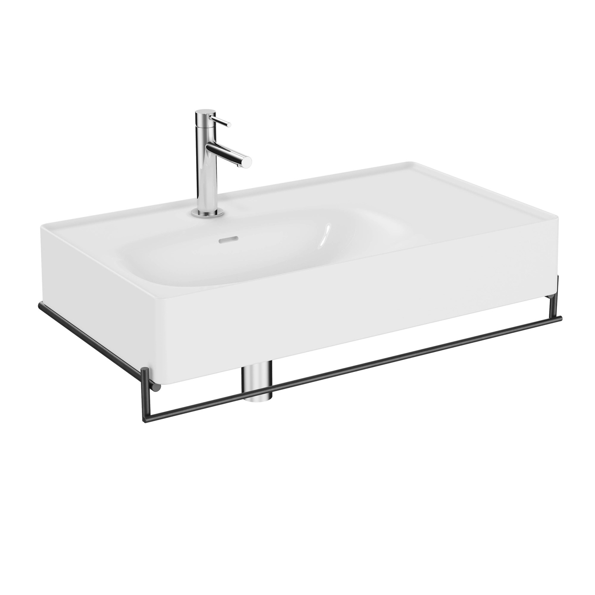 Vitra Equal Lavabo Ünitesi 80 cm Beyaz Lavabolu Havluluklu 64083