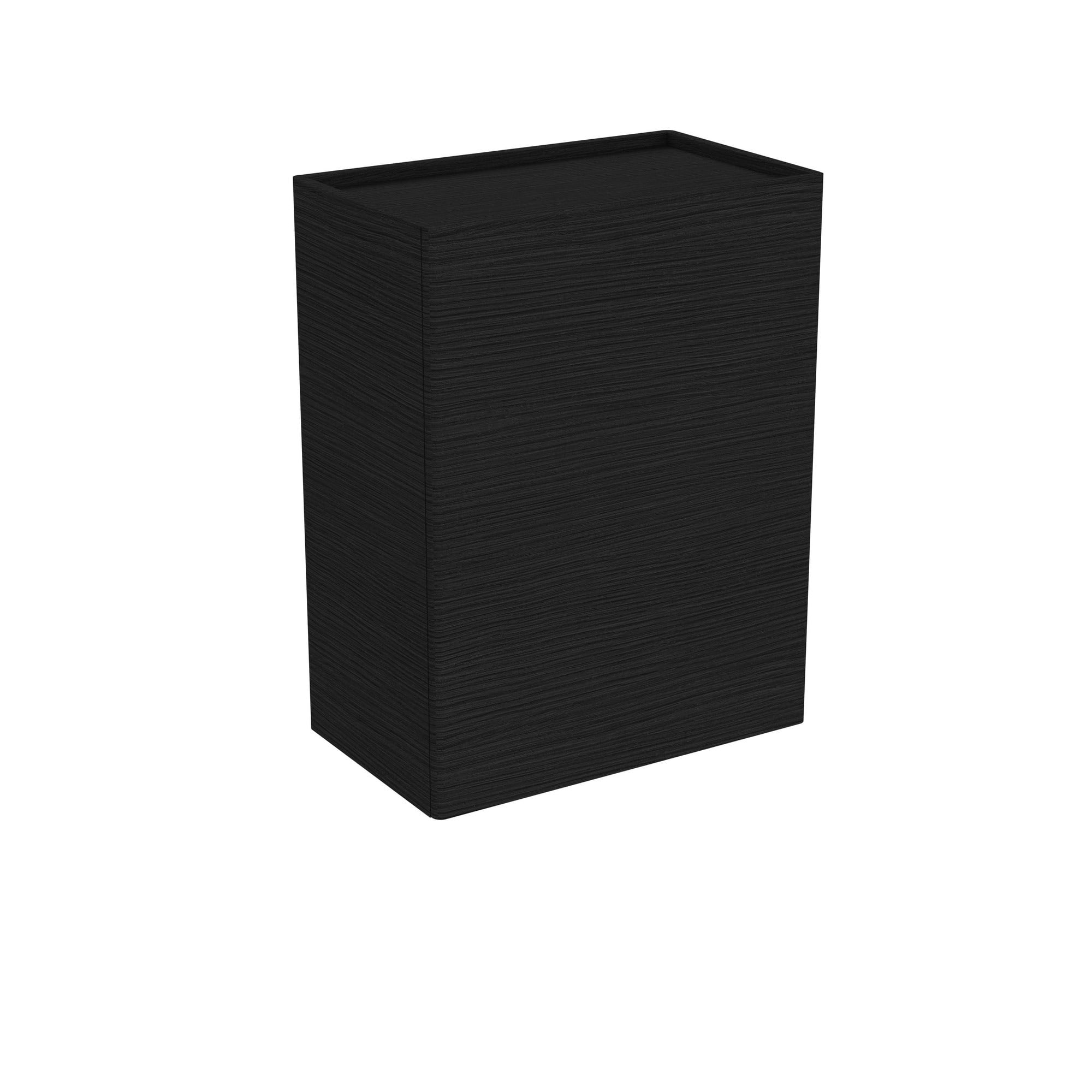 Vitra Equal Yan Ünite 45 cm Kapaklı Hareli Siyah Meşe Sağ 64118