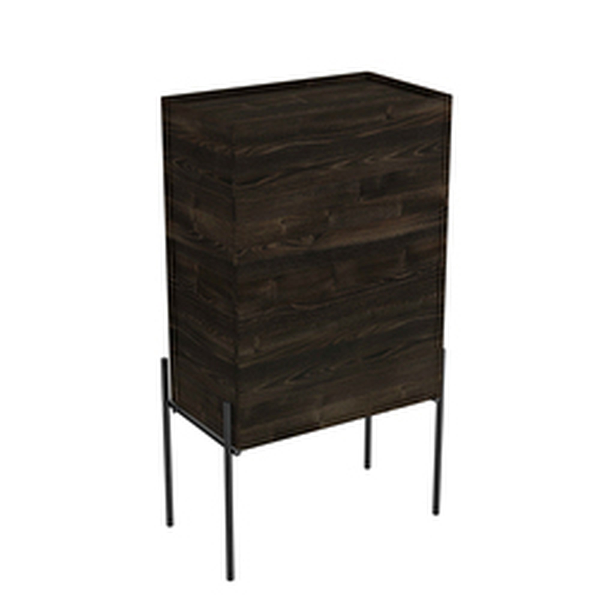 VitrA Equal Yan Ünite 45 cm Kapaklı Karaağaç Sol 81093