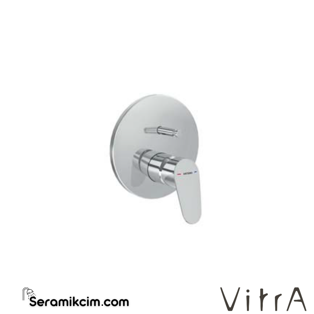 VitrA Flow Round Ankastre Banyo Bataryası (sıva üstü grubu) Krom A43182 - A43182