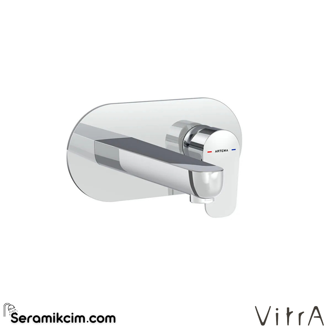 VitrA Flow Soft Ankastre Lavabo Bataryası (sıva üstü grubu) Krom A43175 - A43175