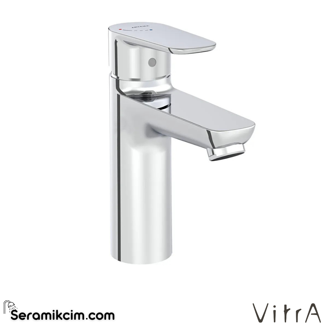 VitrA Flow Soft BluEco Lavabo Bataryası (yüksek) Krom A43009ENR - A43009ENR