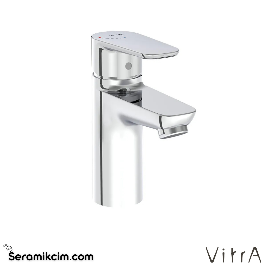 VitrA Flow Soft BluEco Lavabo Bataryası Krom A42988ENR - A42988ENR