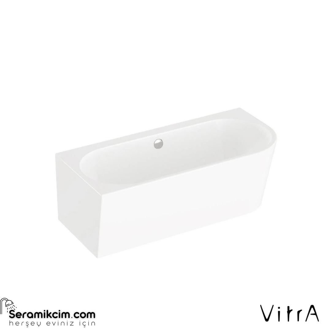 VitrA Geo 165X75 Sol Köşe Küvet + Ayak Seti + Standart Sifon