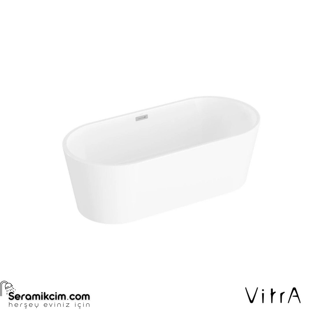 VitrA Geo 170X80 Freestanding Küvet + Ayak Seti + Kare Sifon