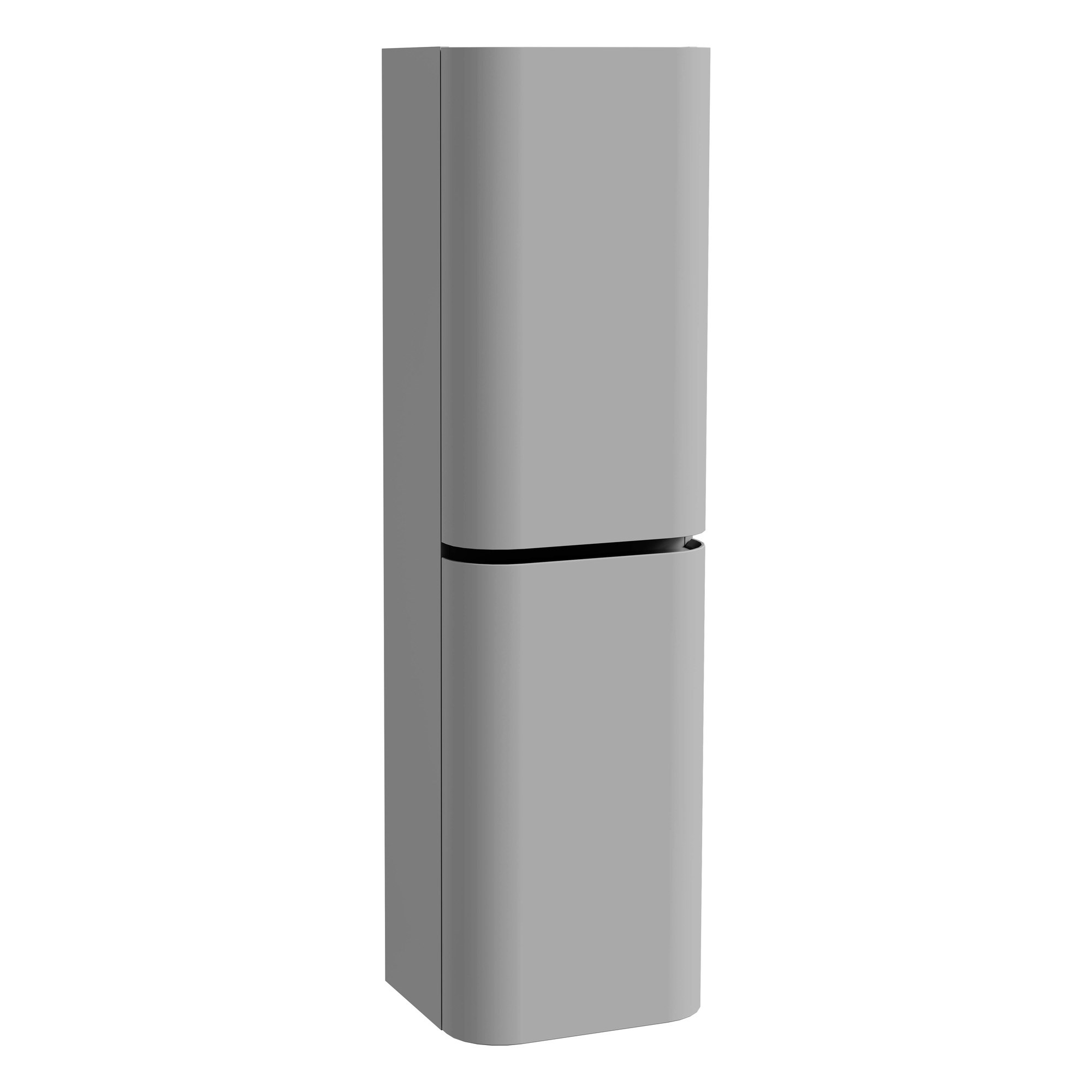 Vitra Glora Boy Dolabı 45 cm İki Kapaklı Mat Taş Gri Sol 80409
