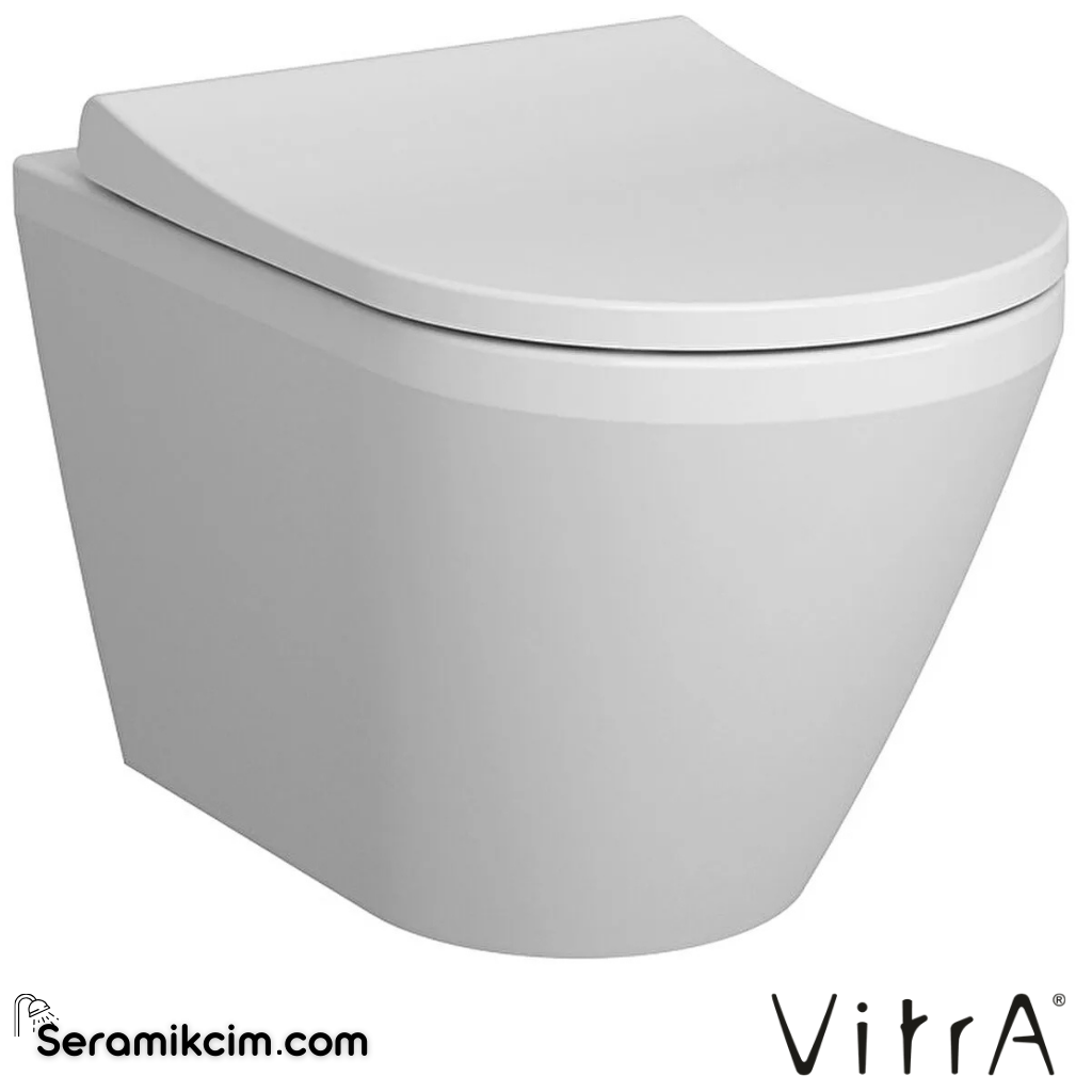 VitrA Integra Asma Klozet Gizli Montajlı, 54 cm Taharet Borulu, Taharet Borusu Girişi Sıva Altı Uygulamalı, Beyaz - 7060L003-0090