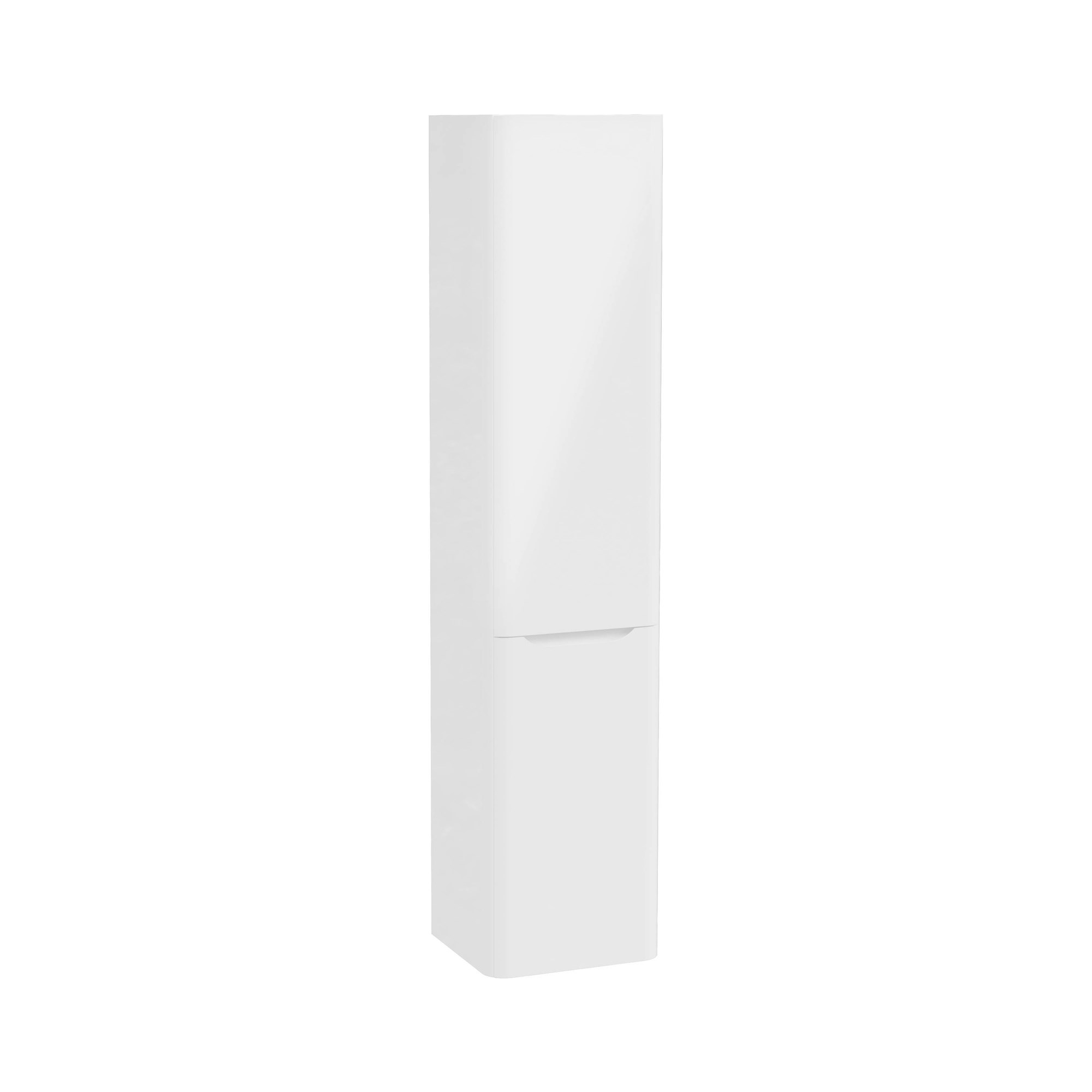 Vitra Integra Round Boy Dolabı 40 cm İki Kapaklı Çamaşır Sepetli Parlak Beyaz Sol 70077