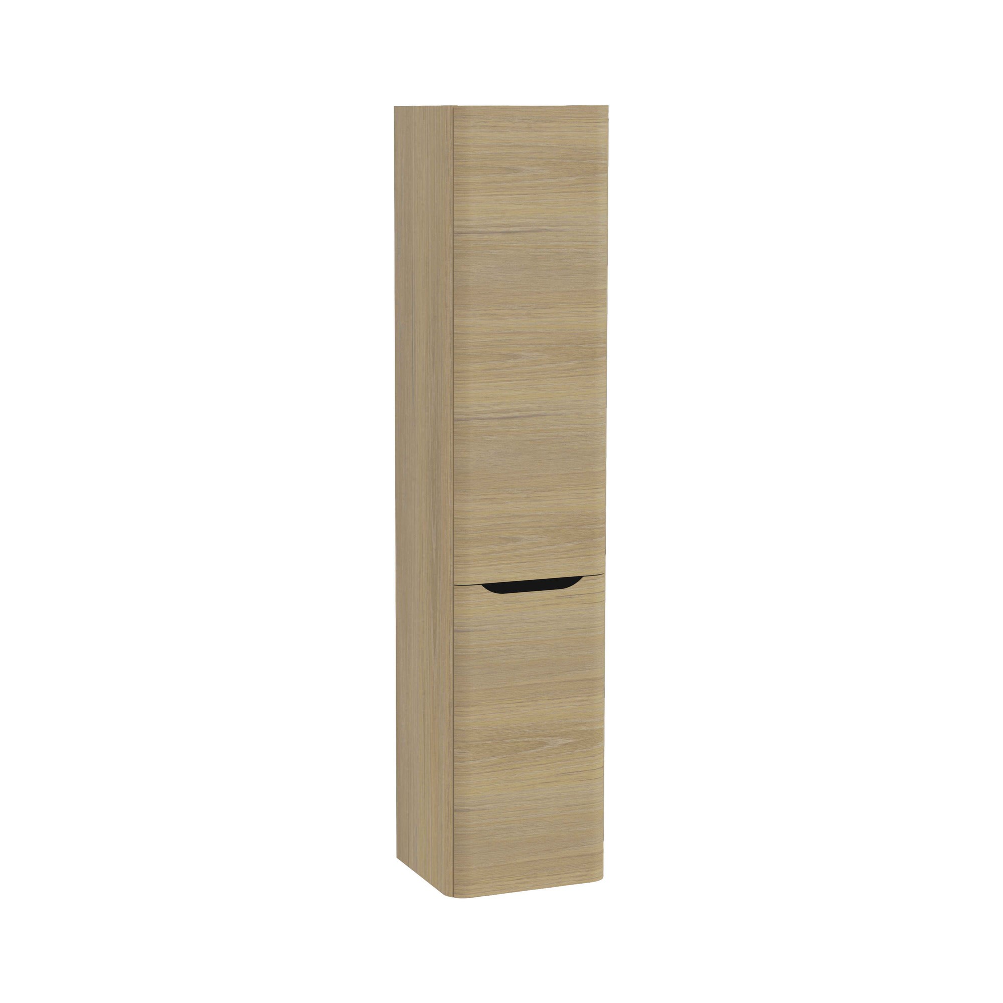 Vitra Integra Round Boy Dolabı 40 cm İki Kapaklı Çamaşır Sepetli Altın Meşe Sağ 80012