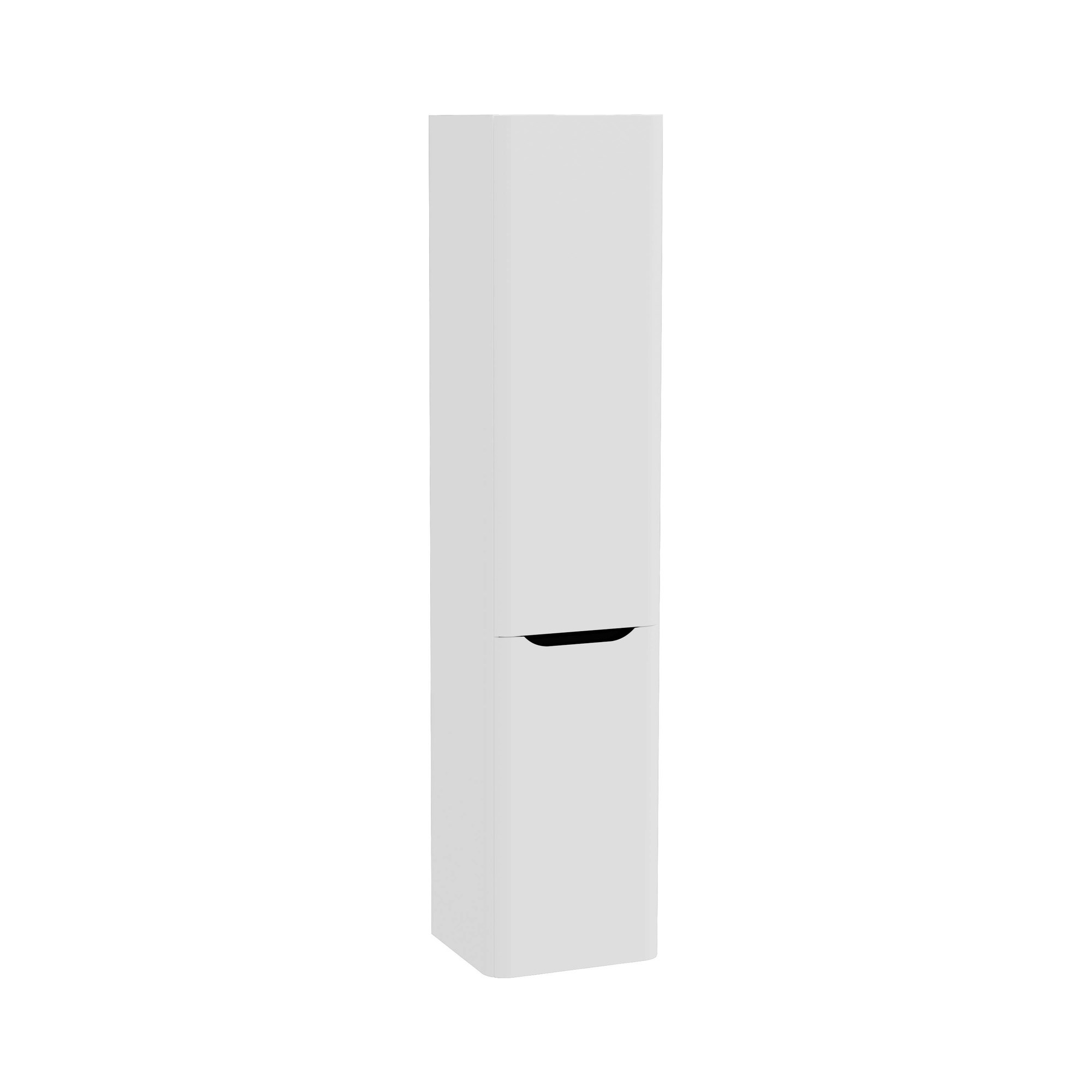 Vitra Integra Round Boy Dolabı 40 cm İki Kapaklı Çamaşır Sepetli Mat Açık Gri Sağ 80015