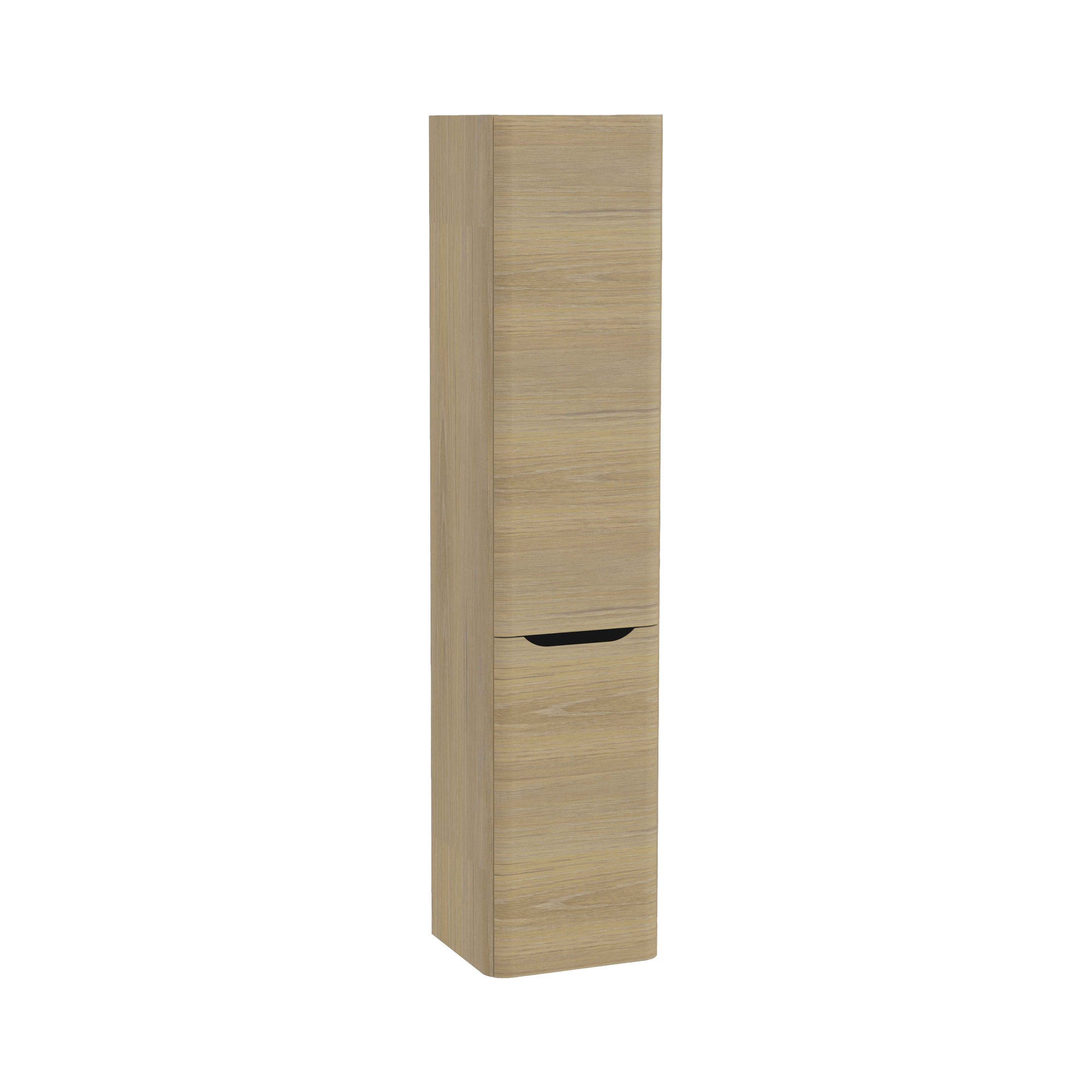 Vitra Integra Round Boy Dolabı 40 cm İki Kapaklı Çamaşır Sepetli Altın Meşe Sol 70080