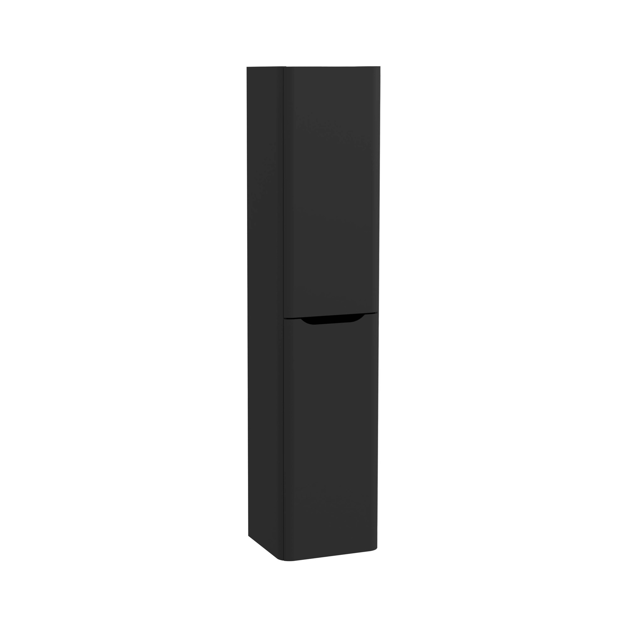 Vitra Integra Round Boy Dolabı 40 cm İki Kapaklı Mat Grafit Sol 70070
