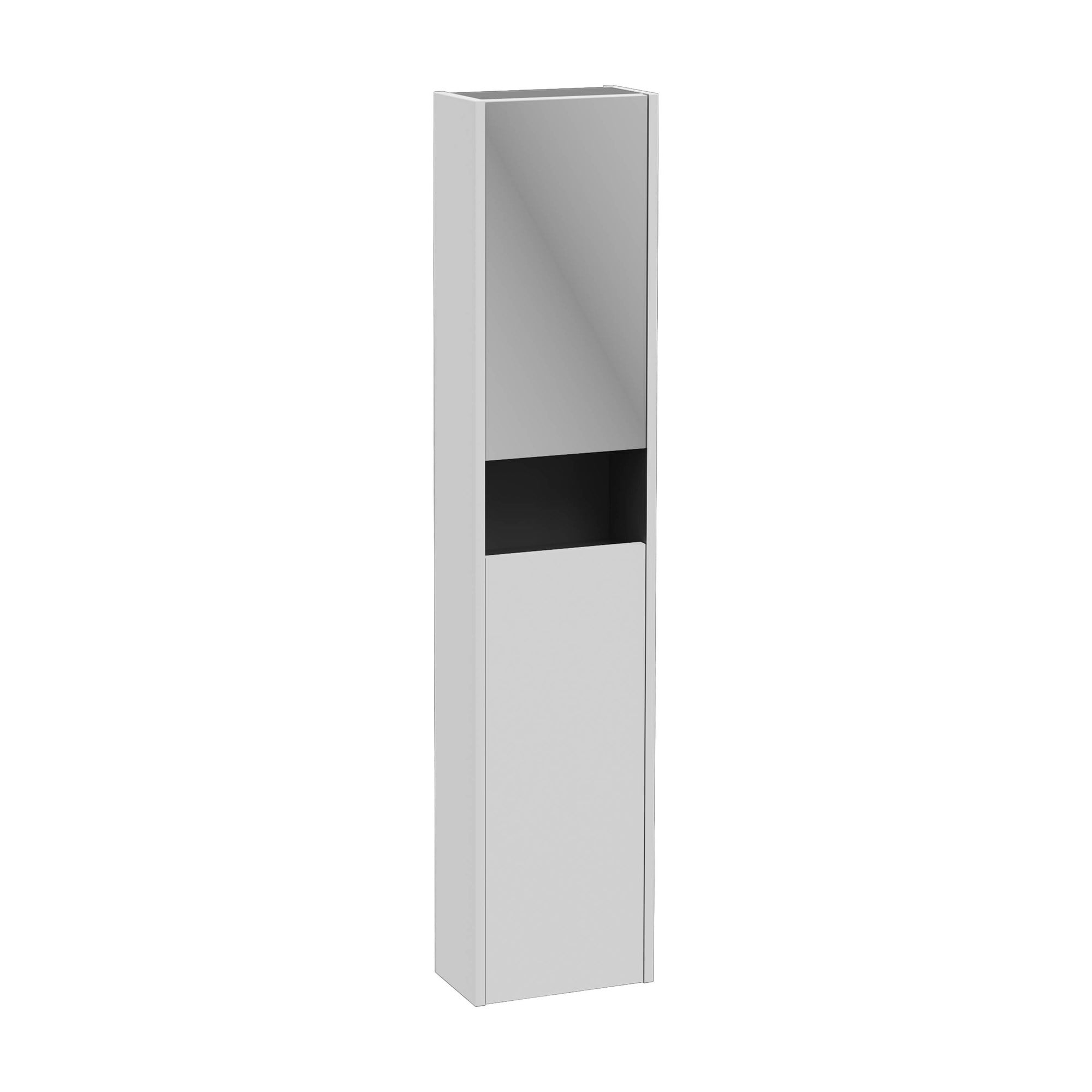 Vitra Integra Square Boy Dolabı 30 cm İki Kapaklı Dar Mat Açık Gri Sağ 80342
