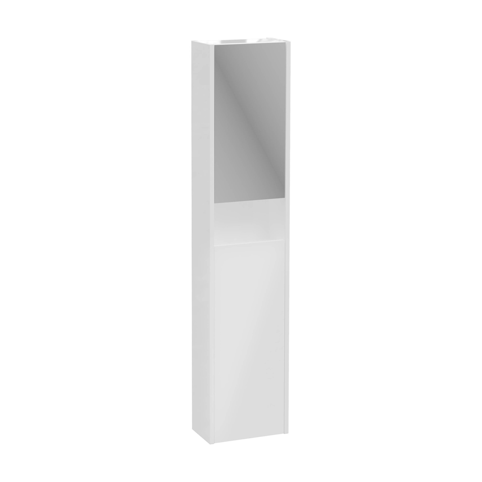Vitra Integra Square Boy Dolabı 30 cm İki Kapaklı Dar Parlak Beyaz Sağ 80336
