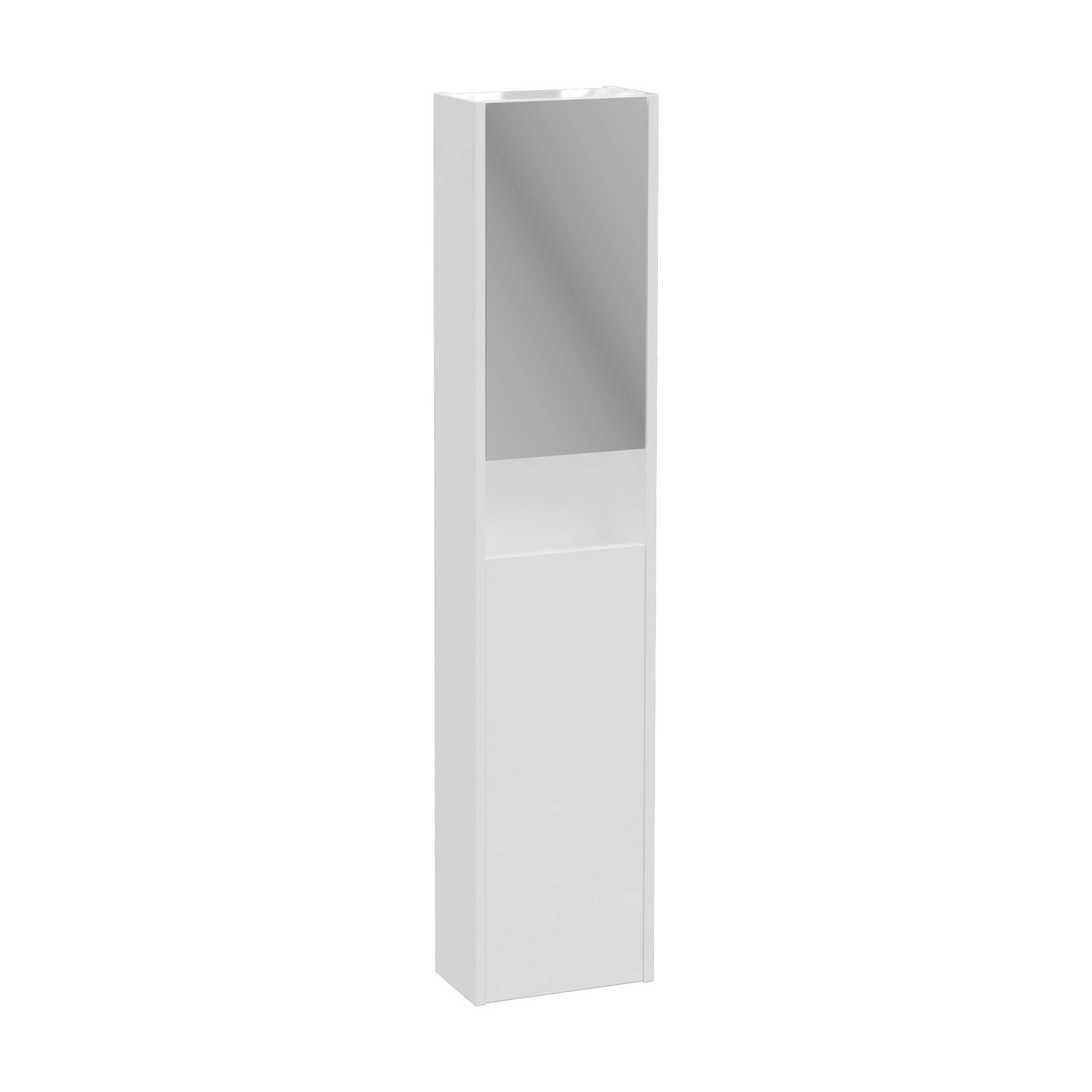 Vitra Integra Square Boy Dolabı 30 cm İki Kapaklı Dar Mat Beyaz Sol 80346