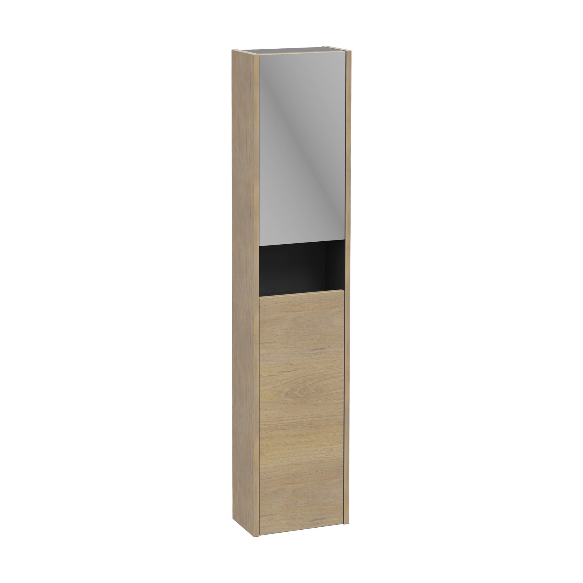 Vitra Integra Square Boy Dolabı 30 cm İki Kapaklı Dar Altın Meşe Sol 80348
