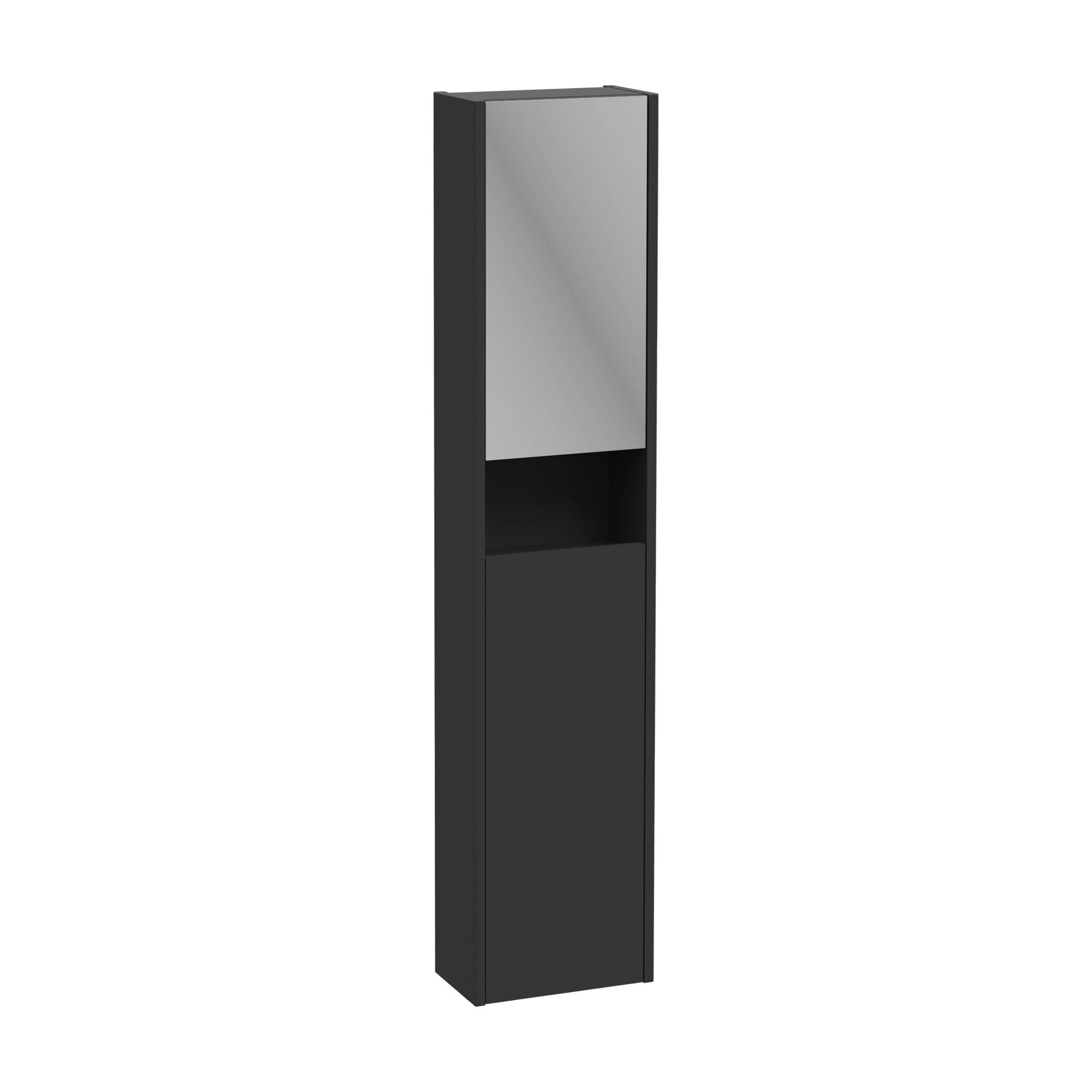 Vitra Integra Square Boy Dolabı 30 cm İki Kapaklı Dar Mat Grafit Sağ 80338