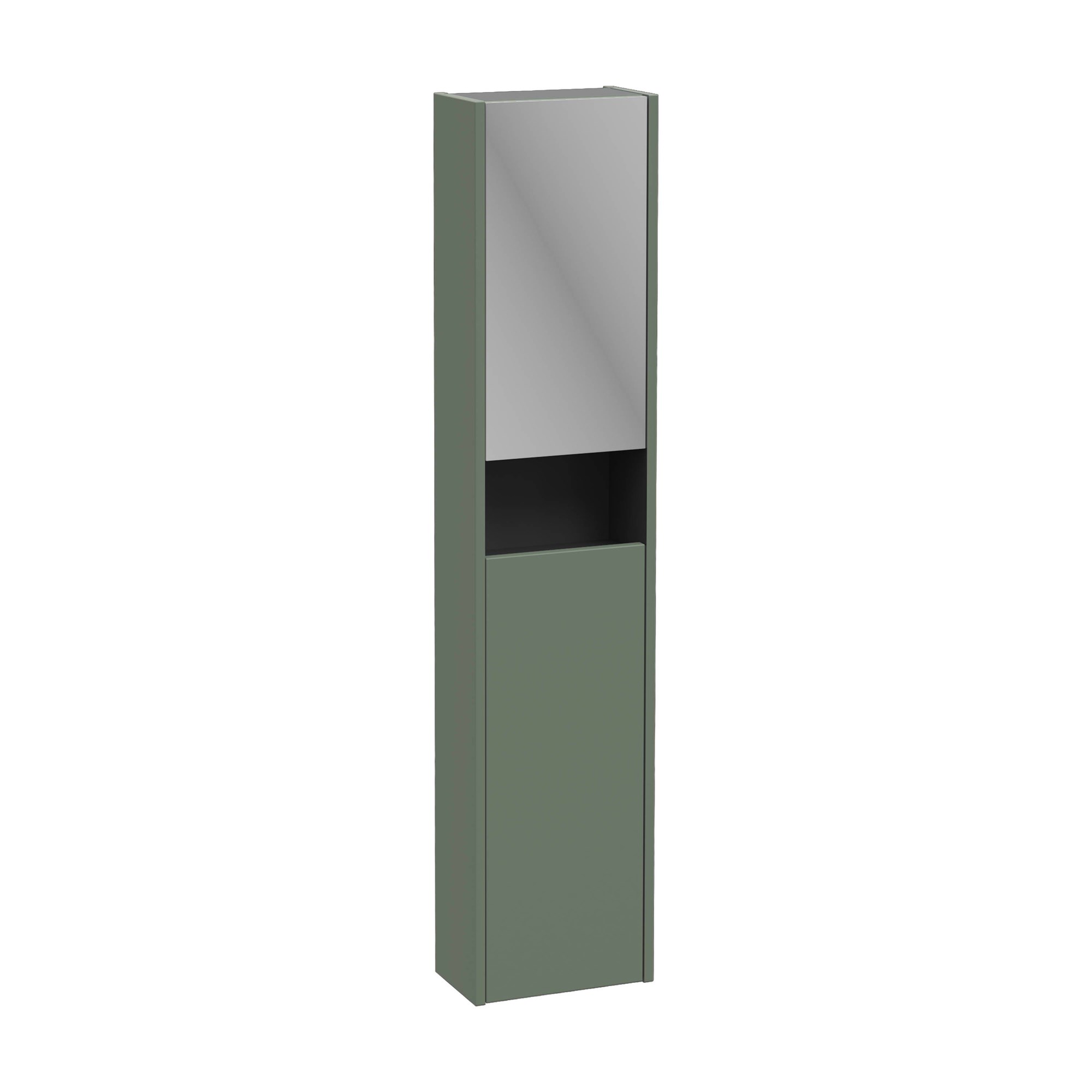 Vitra Integra Square Boy Dolabı 30 cm İki Kapaklı Dar Mat Yeşil Sol 80350