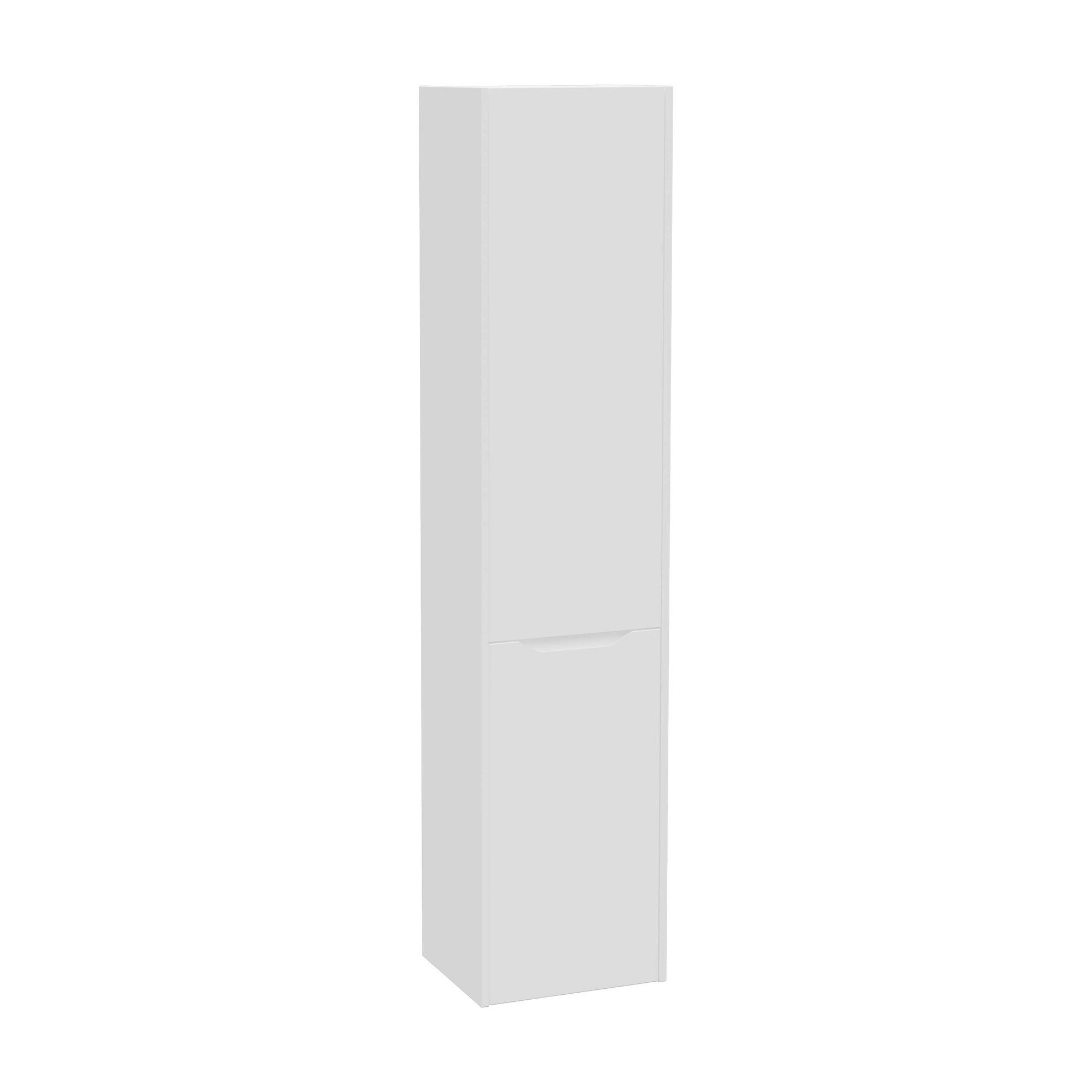 Vitra Integra Square Boy Dolabı 40 cm İki Kapaklı Çamaşır Sepetli Mat Beyaz Sağ 80310