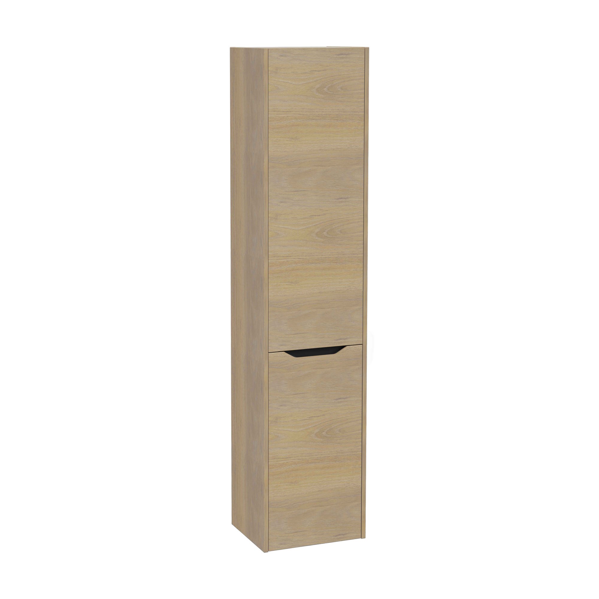Vitra Integra Square Boy Dolabı 40 cm İki Kapaklı Çamaşır Sepetli Altın Meşe Sağ 80312