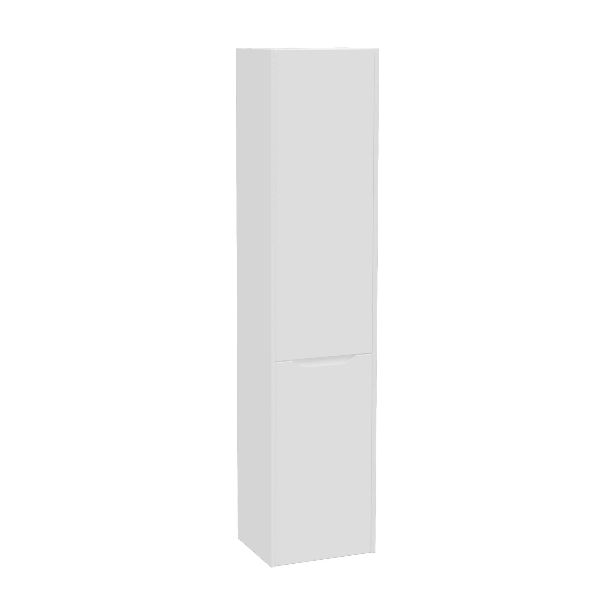 Vitra Integra Square Boy Dolabı 40 cm İki Kapaklı Çamaşır Sepetli Mat Beyaz Sol 80328