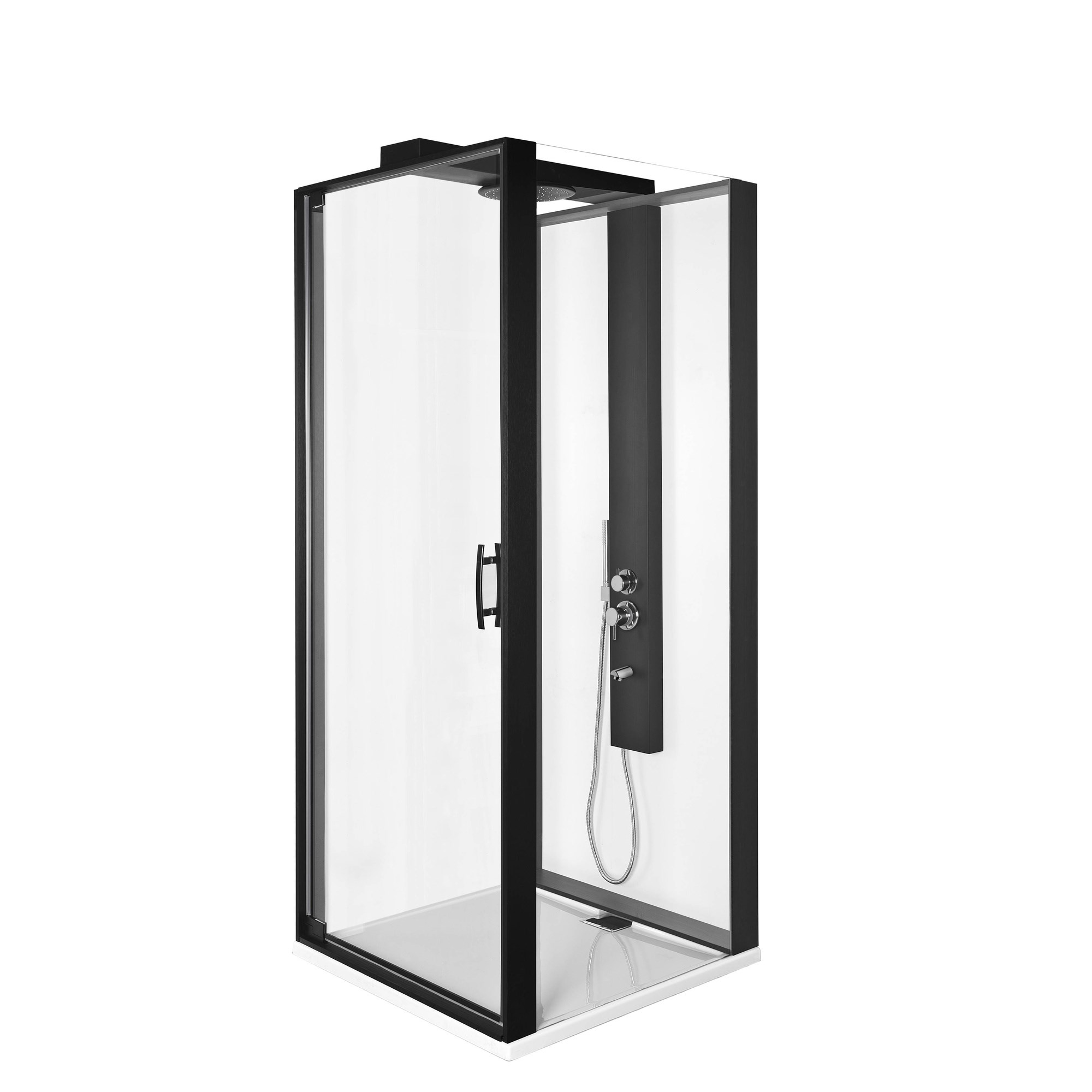 Vitra Kdü-Zest 090X090-(U Duvar) Sağ-Mat Siyah 56930025000