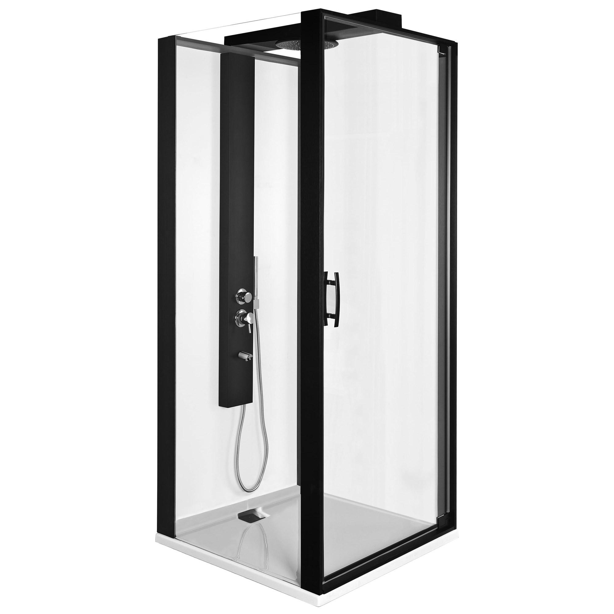 Vitra Kdü-Zest 090X090-(U Duvar) Sol-Mat Siyah 56930026000