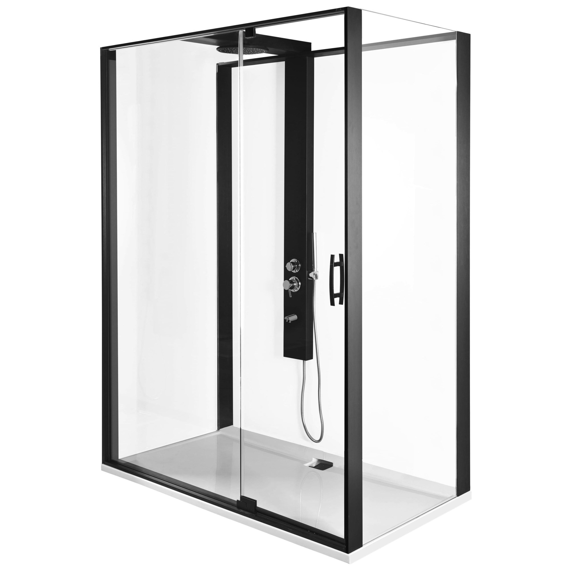 Vitra Kdü-Zest 160X90-Sağ-Mat Siyah 56910022000