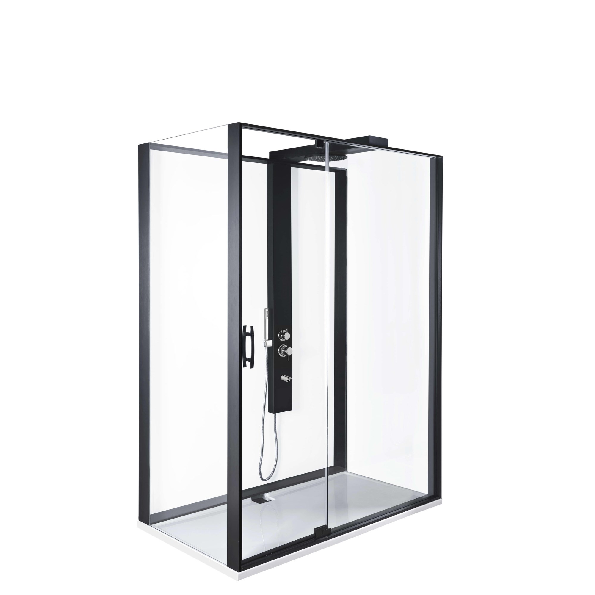 Vitra Kdü-Zest 160X90-Sol-Mat Siyah 56910021000