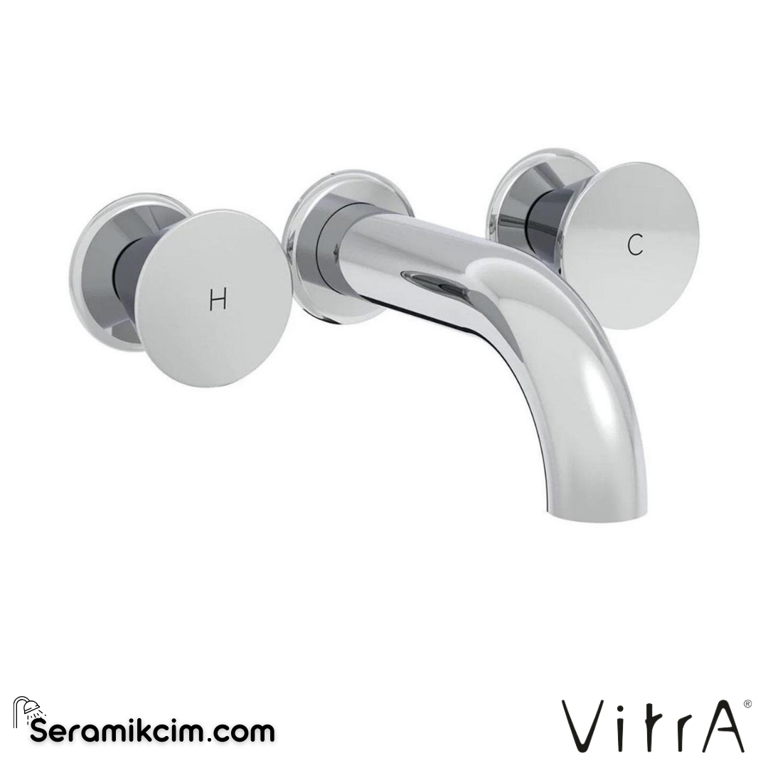 Vitra Liquid Ankastre Lavabo Bataryası (Kısa) Krom A42690 - A42690