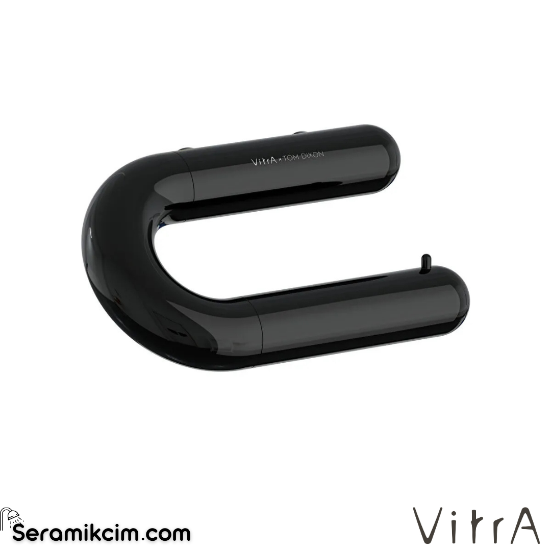 VitrA Liquid Tuvalet Kağıtlığı Parlak Siyah A4456539