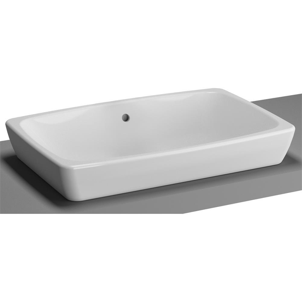 VitrA Metropole Çanak Lavabo Dikdörtgen, 60x40 cm Armatür Deliksiz, Su Taşma Delikli, Beyaz - 5668B003-0012